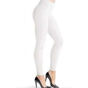 Spanx Skinny Ankle Jeggings Womens M White Stretch Comfy Pull On Shaping Pants